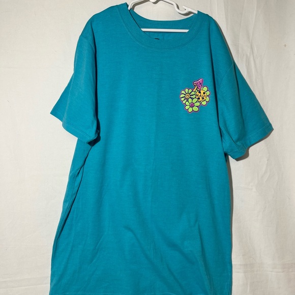 Maui and Sons Shirt, Men’s Medium Blue Surf Daze Mushroom‎ Logo Cali Skate Beach - Picture 1 of 7